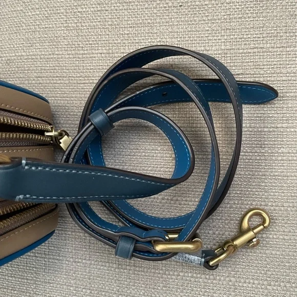 Coach Riley Lunchbox Bag In Colorblock dark denim multi - Picture 14 of 15